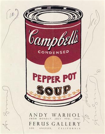 ANDY WARHOL (after) Three color offset lithographs